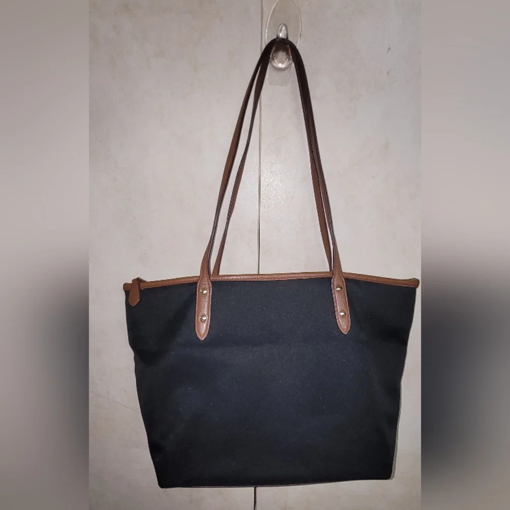 Coach Black and Brown Tote Bag